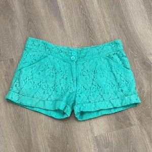Royal Love Vintage Green Laced Shorts -M